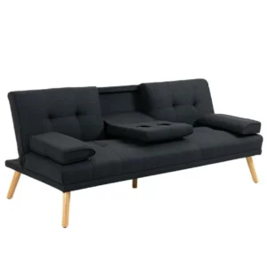 HOMCOM Canapé Convertible 3 Places Scandinave
