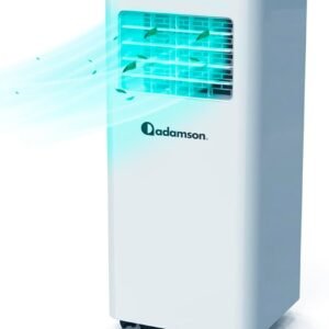 Adamson A9000 | Climatiseur Mobile Silencieux 3 en 1 + NOUVEAUTÉ 2024 + Déshumidificateur + Climatiseur Portable 9000 BTU + Ventilateur et Climatisation + Clim Mobile avec…